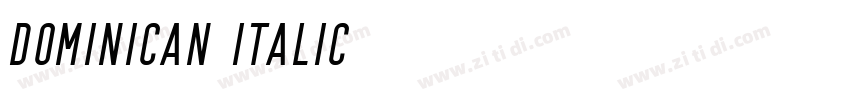 Dominican Italic字体转换